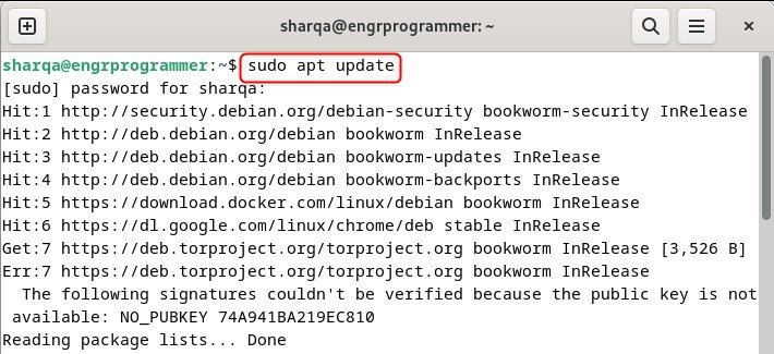 Updating Debian Repository