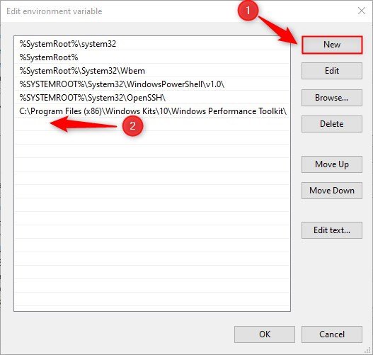 adding python312 path in system variables