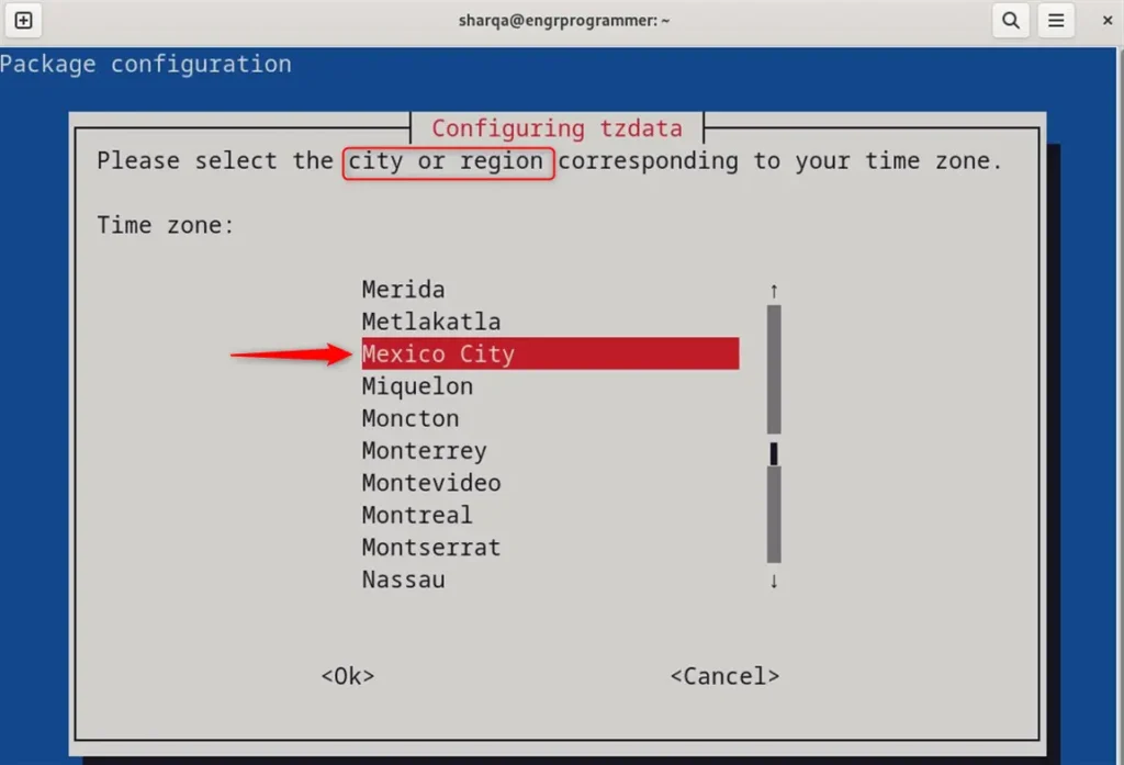 Configure region Timezone on Debian 12 using tzdata