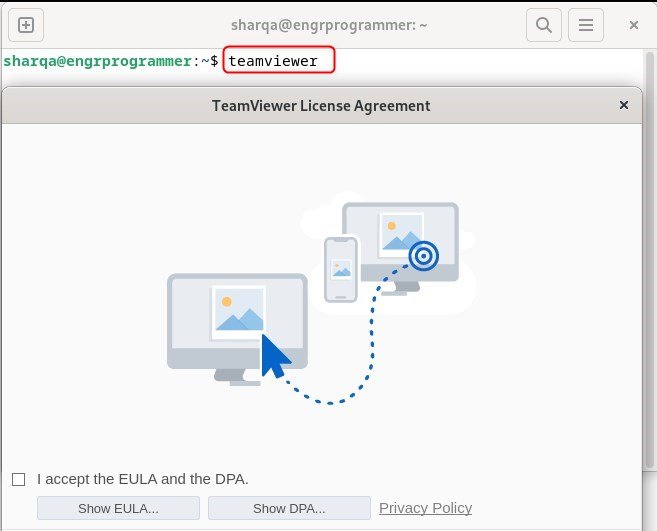 Launching TeamViewer on Debian 12