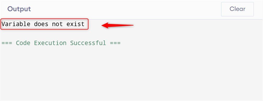 Check if Variable Exists in Python using globals() Function