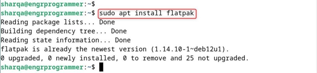 Install flatpak