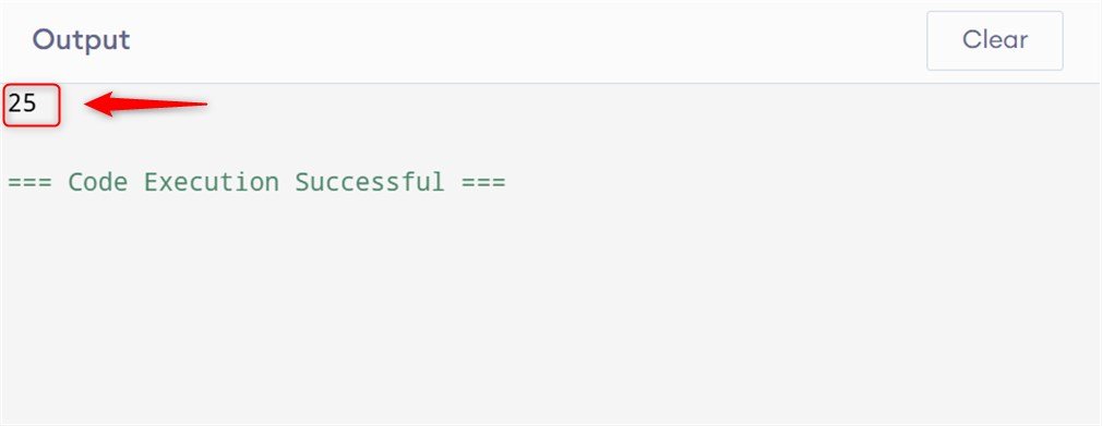 Square a Number in Python using Exponentiation Operator