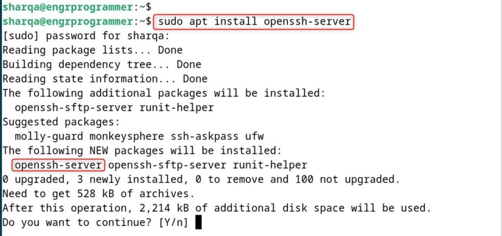 install ssh on debian 12