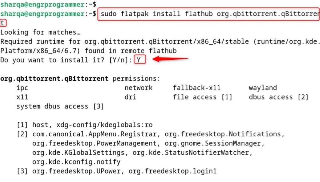 install qbittorrent on debian 12 via flatpak